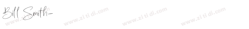 Bill Smith字体转换